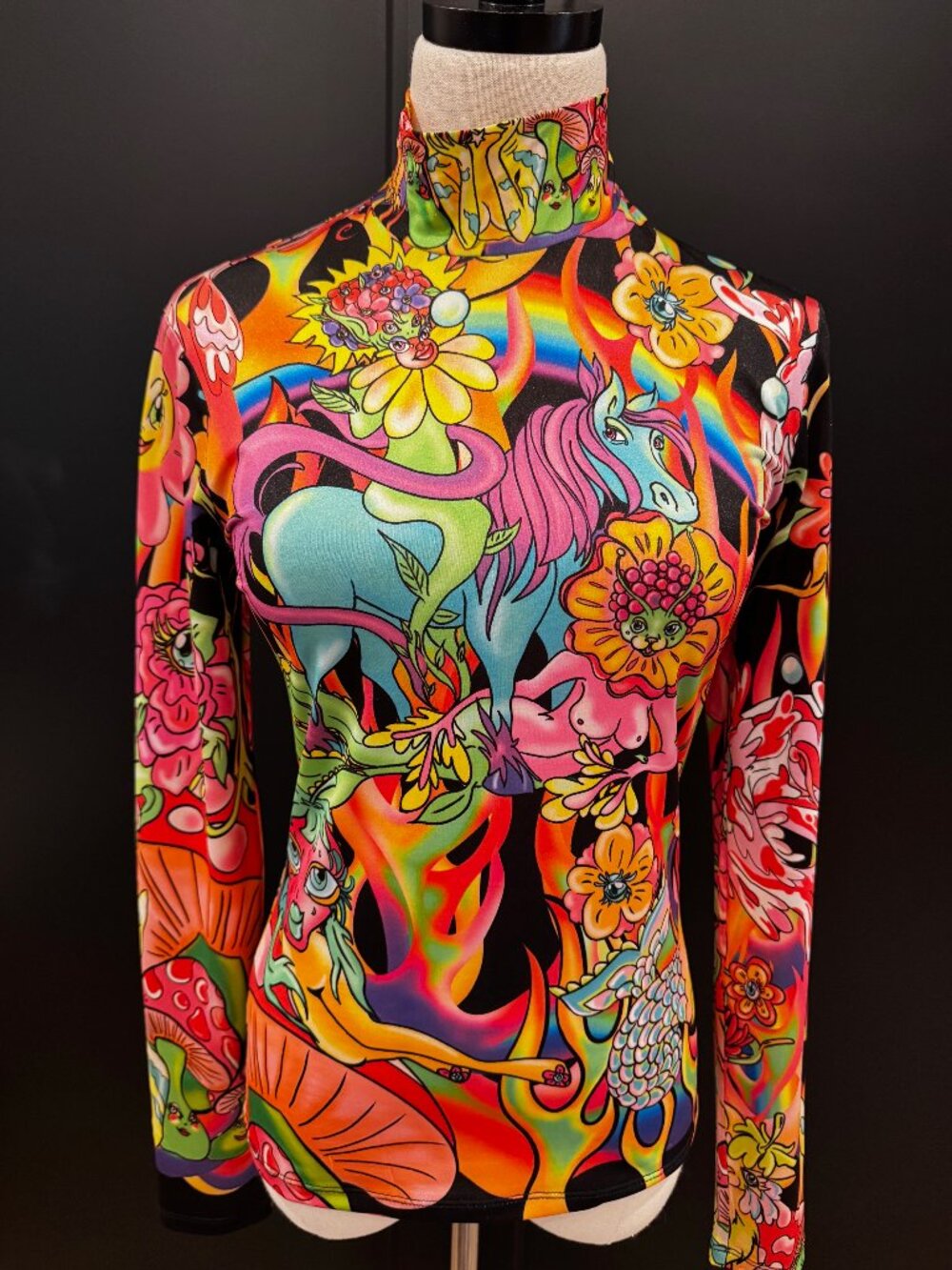 Desigual Collab with Maria Escote Long Sleeve Slim T-shirt - Rare! New
